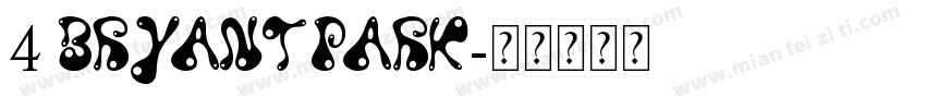4 BRYANT PARK字体转换